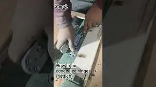 How to fix concealed hinges In doors.. #interiordesign #doors #opulentinteriors #hettich #h&auml;fele