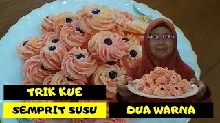 Edisi Lebaran || Kue Semprit Susu Dua Warna Lumer di Mulut