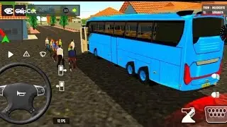 Симулятор автобуса Indonesia Coach Bus Simulator - 3D Driving Class Android Gameplay || Euro Bus ...
