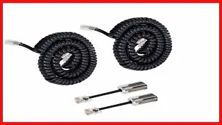 Telephone Handset Cord Detanglers,Uvital 2 Pack Landline Handset Cord Cable 10Ft Uncoiled