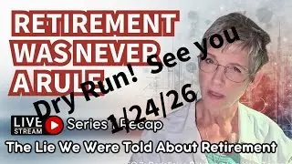Jenny dry running her first YouTube live series 1 the retirement lies we believe
