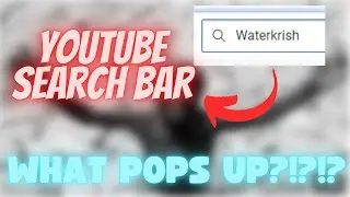 What pops up when you search my name on Youtube? Waterkrish