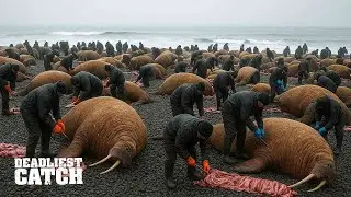 Walrus vs The Arctic: A Battle for Survival on Frozen Ice | Fishing Documentary