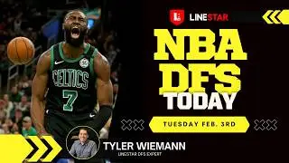 NBA DFS Today Tuesday 2/3 Draftkings & FanDuel | NBA Picks & Slate Breakdown