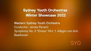 2022 Winter Showcase | Western Sydney Youth Orchestra | BEETHOVEN | Symphony No. 3 