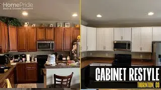 From Dark to Bright: Stunning Kitchen Cabinet Restyle in Thornton, Colorado