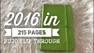 Flip Through My First ever! Bullet Journal 2016 in 215 pages 📖 