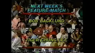 Bob Backlund vs Tiger Chung Lee   Championship Wrestling March 24th, 1984