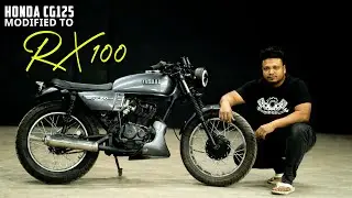 YAMAHA RX 100 MODIFIED II HONDA CG125 BIKE MODIFIED TO RX100 STYLE II ( ঈদ ধামাকা )