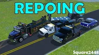 Farming Simulator 17 | Repoing Pickup Trucks |  Old Car & Flatbed | Ford | Ram