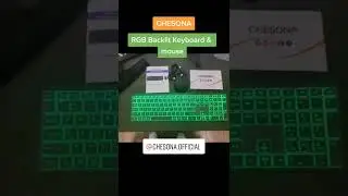 @Chesona official RGB Backlit Keyboard & Mouse full unboxing coming soon