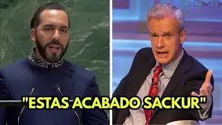 Stephen Sackur interrumpi&oacute; a Nayib Bukele nueve veces: la d&eacute;cima frase lo dej&oacute; sin palabras.