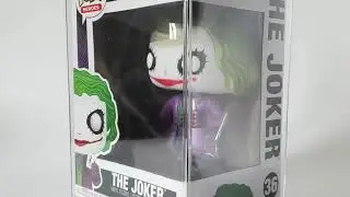 The Joker Funko Pop #36 Heath Ledger Vinyl Figure + Hard Case Protector Stack