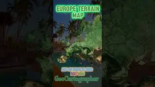 Europe Terrain Map #map #geography #europe #terrain #interesting