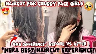 Best Haircut for Chubby Face Girls ✂️ | Before & After Transformation