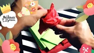 Do it yourself,paper napkin flower ,easy , розы из бумаги