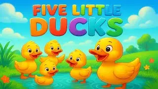 🐤 5 Little Ducks | Great Preschool Counting Song | Educational Videos