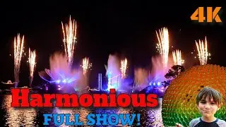 Harmonious at Epcot Disney world new firework show amazing in 4k| full show