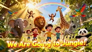 🐒 हम जा रहे हैं जंगल 🌳 | Jungle Song Hindi | Wild Animals for Kids
