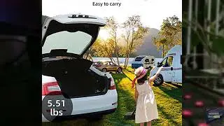 Review - Portable Projector Screen with Stand Outdoor: Camping Projection Screen 80 inch