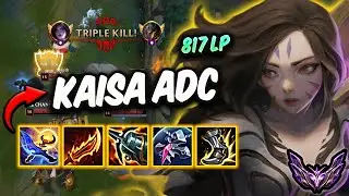 Kaisa vs Caitlyn ADC ( TripleKill ) Korea Master 817 LP | Patch 26.3