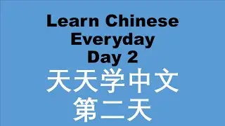 Learn #Chinese Everyday 2  天天学中文