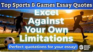 Boost Your Essay Marks with These 20 POWERFUL Sports & Games Quotes