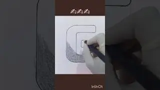 Как нарисовать печатную букву G #howtodraw