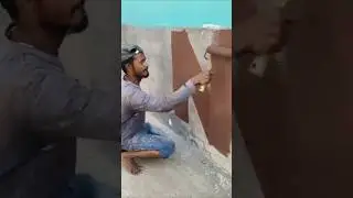 #art#deep#brown colour👌wall painting n design#viral #trending #reels