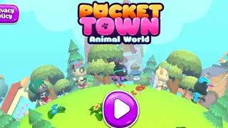 pertama main game ini pocket town animal world seru banget 🥰 sampe ketagihan 😁