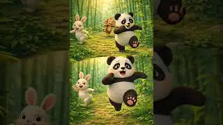 Pipo the Lazy Panda Learns to Play | Fun Moral Story for Kids #shorts #viral #stories