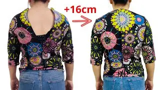 How I Added 16cm to the Bust Without Finding Matching Fabric
