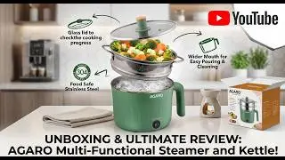 Agaro Electric Multi Cook Kettle with Steamer | Unboxing + Real Usage Review