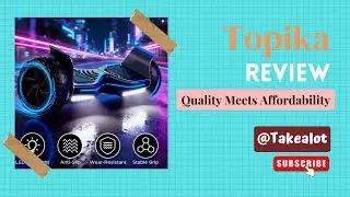Topika 8.5in Off-Road Smart Self-Balancing Hoverboard with Bluetooth & LED