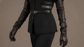 Long Leather Gloves: Glamour, Mystery, and Seduction - #leather #gloves #ai #animation #fashion