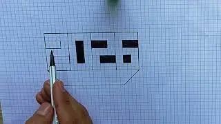 2026 in 3D viral writing #2026 #handwriting2026 #illusion #pattern #geometric #viral 