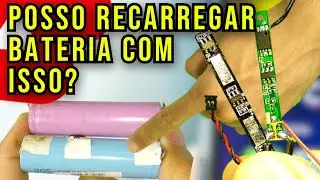 Como Recarregar Bateria de L&iacute;tio? Posso Ligar 5 volts direto na placa de prote&ccedil;&atilde;o das c&eacute;lulas 18650?