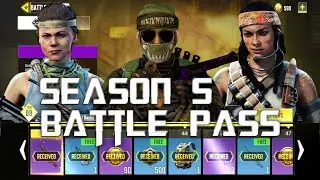 Season 5 Battle Pass | SEASON 5 LEAKS | Trophical Vision Jungle | COD Mobile | CODM