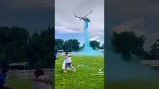 Helicopter gender reveal Miami🚁💙💕