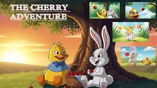 බනී සහ ඩකීගේ චෙරි|The Cherry Adventure 🍒🐇🐥| How a Duck and Bunny Taught the Jungle About Friendship!