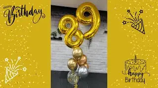 Age 89th balloons bouquet | Party celebration