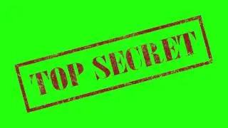 Top Secret Rubber Stamp - Free Green Screen Animation
