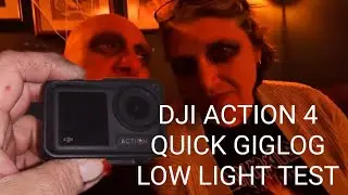 DJI Action 4, low light test on a dj gig log