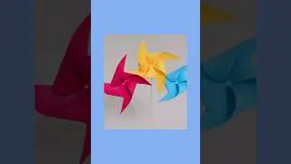 Easy Paper Pinwheel | How to make Paper Windmill
