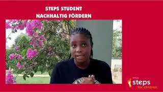 Eine steps Studentin