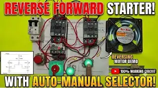 Reverse forward starter control wiring with selector switch| Reverse forward starter control wiring 