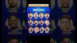 Mumbai Indians playing 11 2026 IPL | #shortsfeed #shorts #ytshorts #ipl #india #cricket #foryou #yt