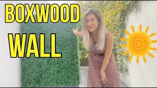 Upgraded Artificial Boxwood Hedge Wall