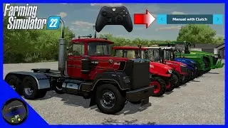 How to Use Manual with Clutch on Controller and Drive All 5 Transmissions! | Farming Simulator 22