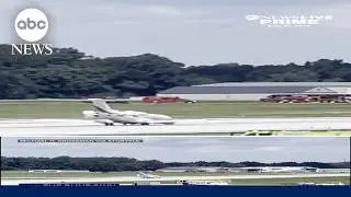 Plane lands in Ohio without landing gear